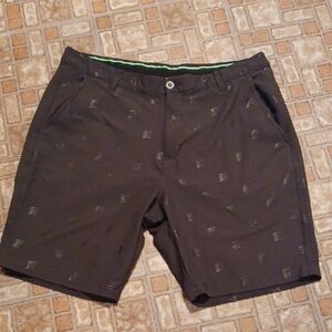 Puma Men's Flat Front Shorts - Dark Gray Size 36